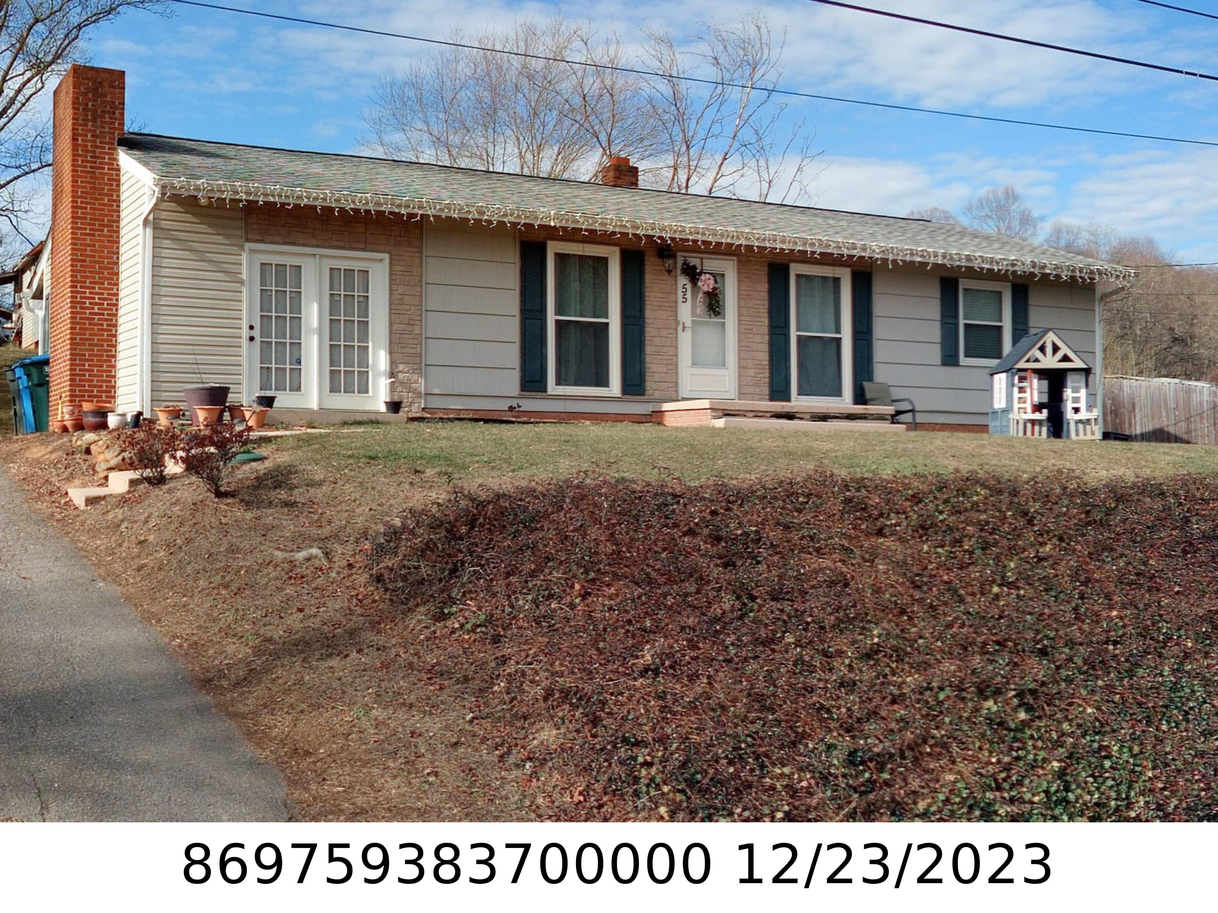 A picture of the property located at 55 CATHEY RD, CANDLER NC 28715.