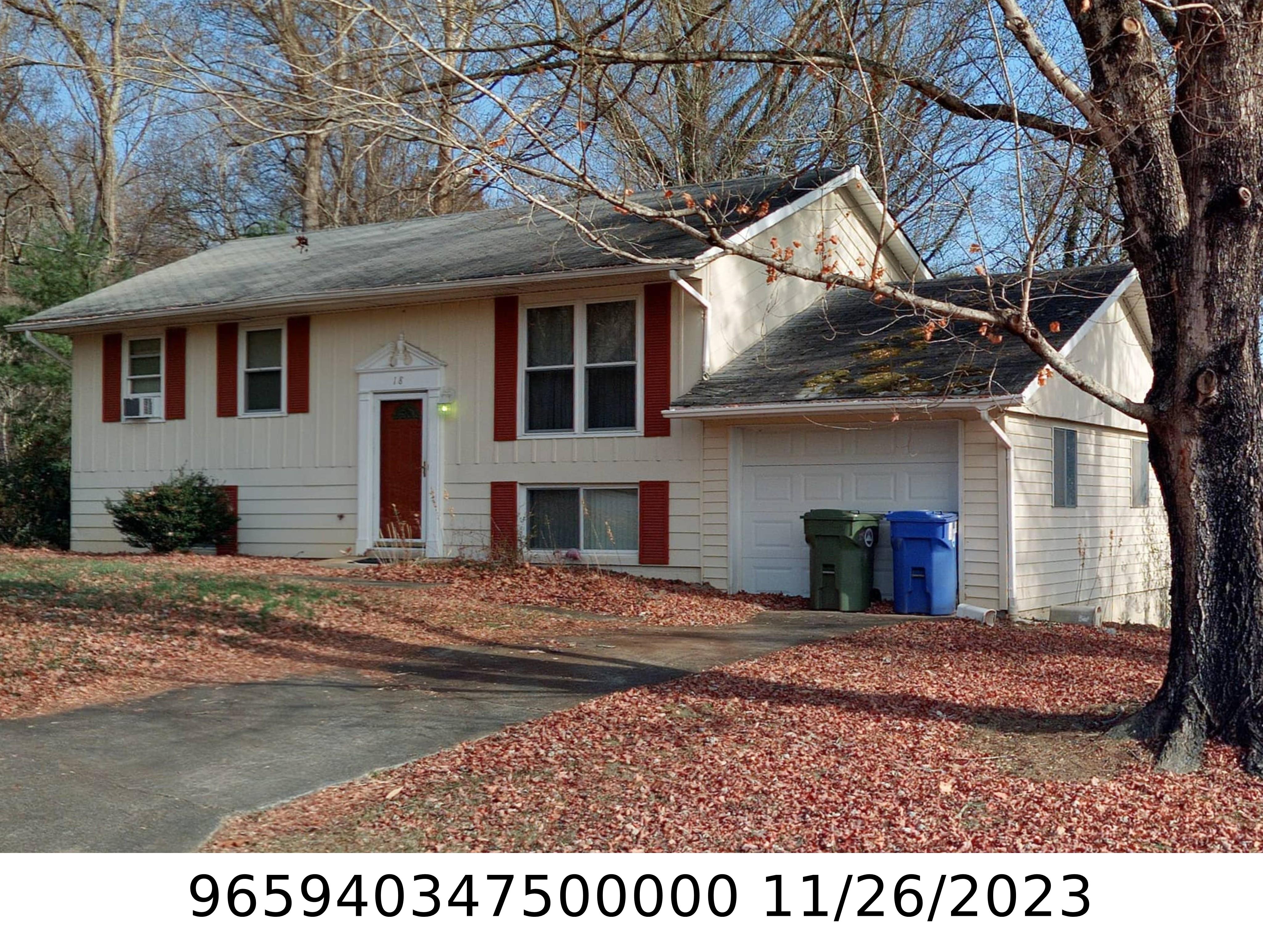 A picture of the property located at 18 WAKE ROBIN WAY, ASHEVILLE NC 28805.