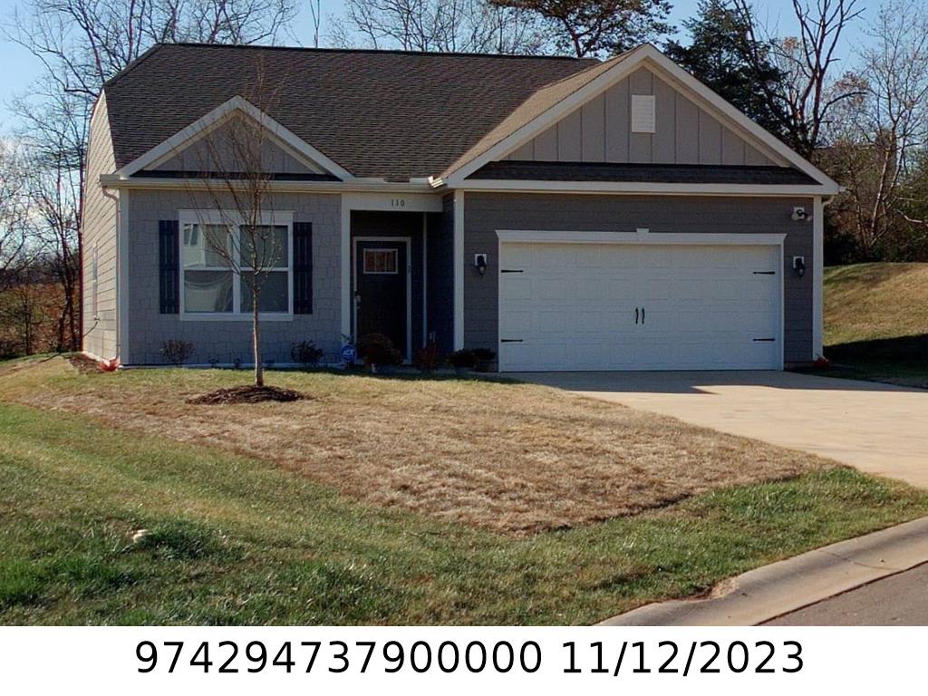 A picture of the property located at 110 AMBLERS KNOLL RD, WEAVERVILLE NC 28787.