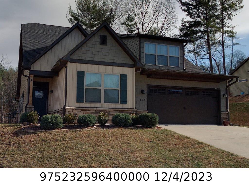 A picture of the property located at 126 WATER LEAF DR, WEAVERVILLE NC 28787.